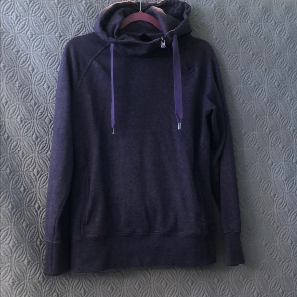 The north face purple hoodie